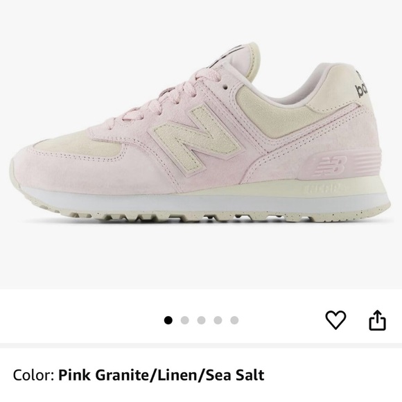 New Balance Shoes - New Balance Beige and Pink Sneakers